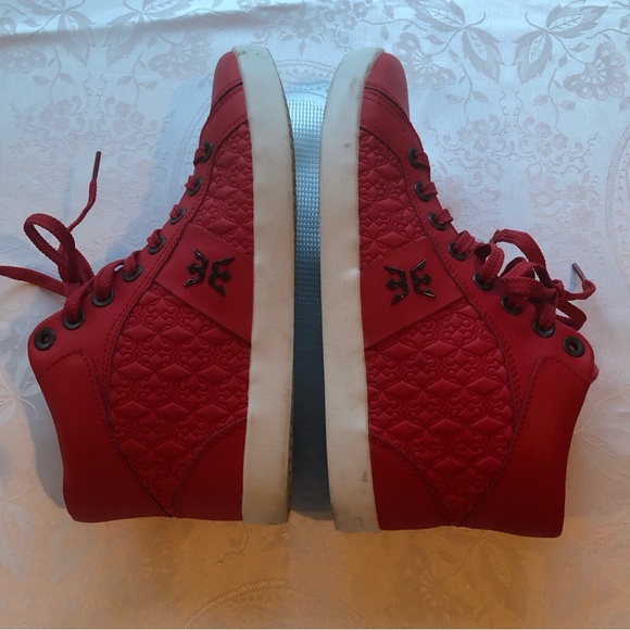 Miggy Vintage Red High-Top Sneakers Men’s Size 9 Lace-Up Life-Style Casual Shoes - Picture 5 of 16